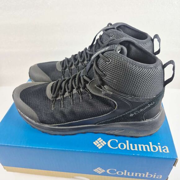 Columbia Facet 75 Mid OutDry Waterproof Adaptrax Hiking Boots Black Men’s 12 New - Picture 1 of 11
